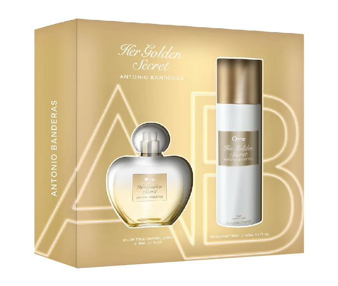 ANTONIO BANDERAS ESTUCHE HER GOLDEN SECRET EDT X 80 ML.